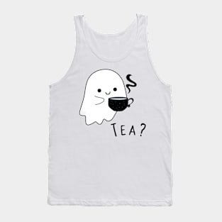 Cute ghost with a cup of hot tea Tank Top